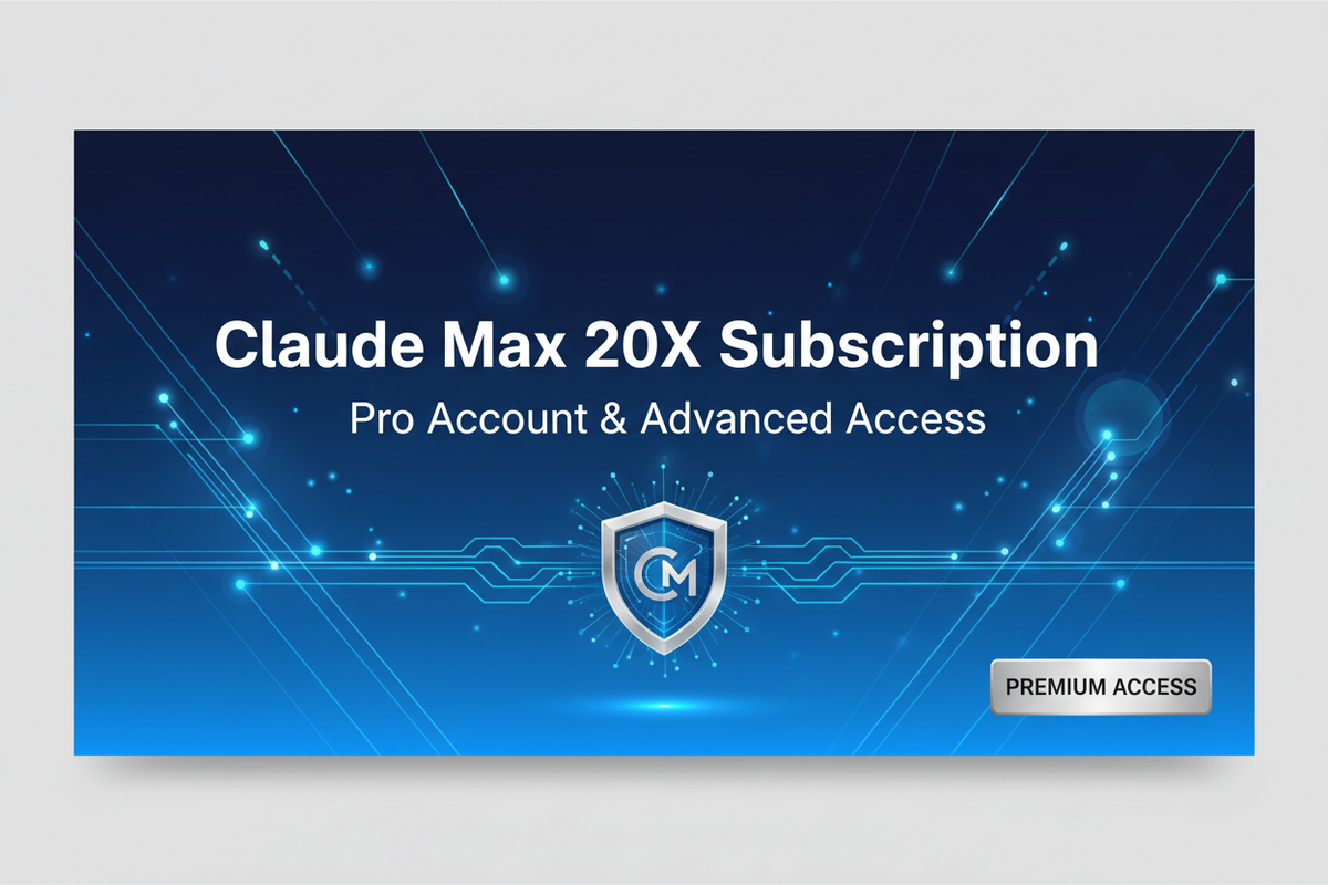 Claude Max 20X Subscription | Pro Account & Advanced Access